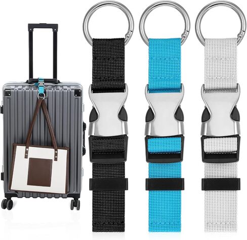 3 Pcs Add a Bag Luggage Straps Adjustable Suitcase Belt with Buckle Adjustable Baggage Heavy Duty Jacket Valises Strap for Connecting Your Luggage Jacket in Saudi Arabia