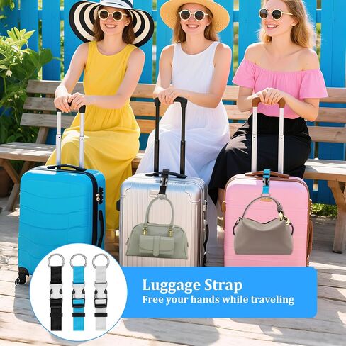 3 Pcs Add a Bag Luggage Straps Adjustable Suitcase Belt with Buckle Adjustable Baggage Heavy Duty Jacket Valises Strap for Connecting Your Luggage Jacket in Saudi Arabia