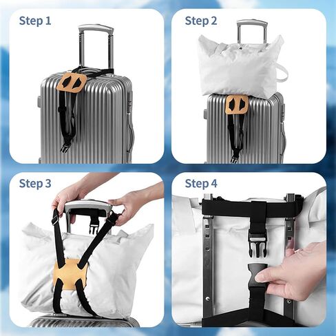 Luggage Straps for suitcases,Travel Bag Bungee Belt for Luggage Carry On Adjustable Suitcase Carry on Bag Handle Portable Tourister Travel Straps Belt Elastic Airport Travel Accessories with in Saudi Arabia