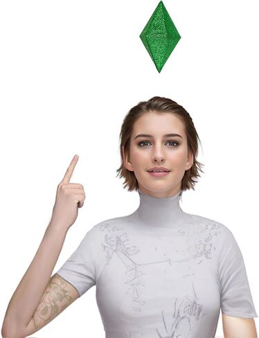 Green Crystal Cosplay Halloween Costumes Headband Diamond Shaped Gamer Costume Accessory for Teens & Adults Unisex Costume Headband Funny Roleplay Prop for Themed Events in Saudi Arabia