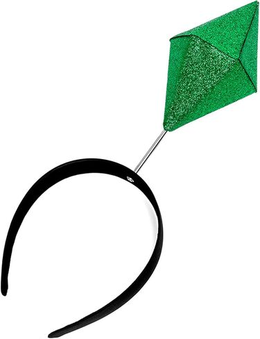 Green Crystal Cosplay Halloween Costumes Headband Diamond Shaped Gamer Costume Accessory for Teens & Adults Unisex Costume Headband Funny Roleplay Prop for Themed Events in Saudi Arabia