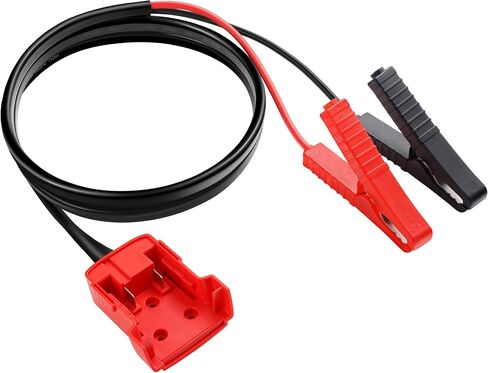 ترقية 5.9ft Jumper Starter Cable Clamps لـ 18V، 8AWG بطارية السيارات السيارات الداعم كابلات خط أداة الطاقة (البطارية غير المدرجة)، مجموعة الطوارئ in Saudi Arabia