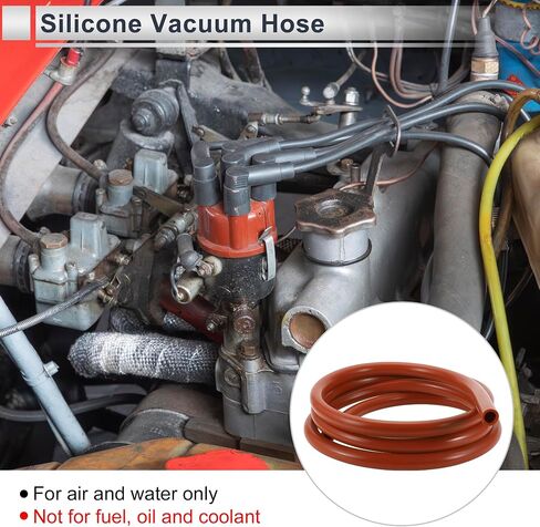 1 Pcs Silicone Vacuum Tubing Hose High Temperature 6.6Ft 5/8" 16mm ID 3.5mm Thickness Automotive Vacuum Line 130PSI Max Pressure Red in Saudi Arabia