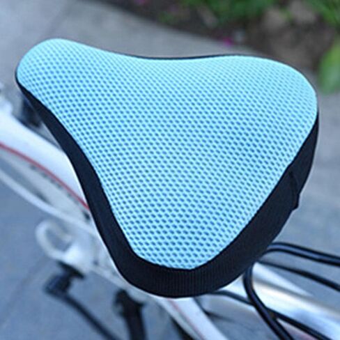 VBESTLIFE Seat Cover, Breathable 3D Fabric Padded Seat Cover for Riding Equipment (Light Blue) in Saudi Arabia