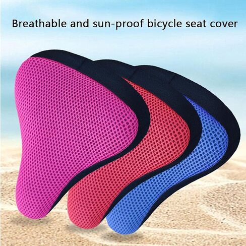 VBESTLIFE Seat Cover, Breathable 3D Fabric Padded Seat Cover for Riding Equipment (Light Blue) in Saudi Arabia