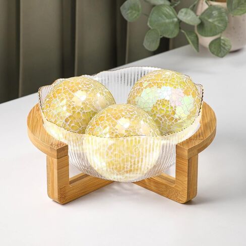 3 قطعة الأجرام السماوية الزجاجية الفسيفساء كرات الزخرفية مجموعة 8.5 سنتيمتر/3.35 بوصة المجال الأزرق حفل زفاف ديكور المنزل الجدول محور in Kuwait