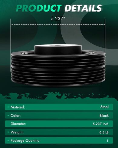 SCITOO Engine Harmonic Balancer 594-166 2005-2006 For Saab,1997-2020 For Subaru in Saudi Arabia