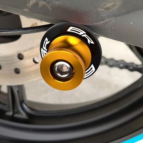 بكرات دراجة نارية M8 Swingarm بكرات منزلق للنينجا ZX-6R 636 2013-2025 بكرات الدراجات النارية حامل بادوك بكرات حامل بادوك بكرات m8 (انظر التفاصيل أدناه) ملحقات (ذهبي) in Kuwait