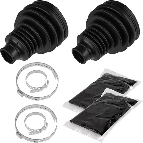 Caltric Rear Axle Inner & Outer Cv Boot Kits Compatible with Polaris Ranger Crew 700 4X4 2008 2009 in Saudi Arabia