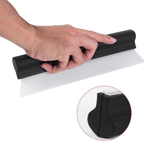 Car Squeegee Silicone, 10.6 in Antislip Nonscratch Wiper Water Blade Clean Drying Window Premium Soft TShape DesignWater Remover for Car Windows Windshields Mirrors PP in Saudi Arabia