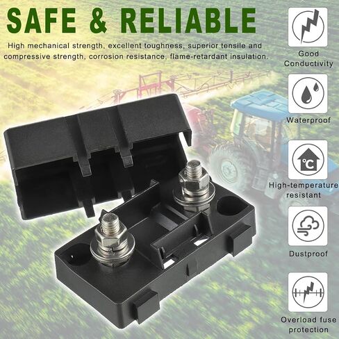Midi Fuse Holder,2 Pcs ANS Car Fuse Holders with 2pcs 125A Amp High Current Bolt-on Midi Fuses for Cars Trucks Vehicles Caravans Agricultural Machinery in Saudi Arabia
