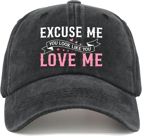 Excuse Me You Look Like You Love Me Hat for Women Classic Washed Distressed in Saudi Arabia