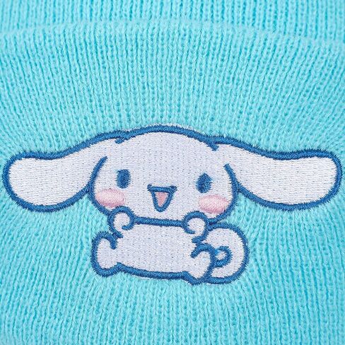 Cinnamoroll Ribbed Knit, Embroidered Character On Blue Cuff Beanie in Saudi Arabia