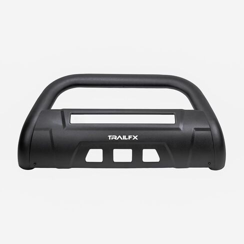 Bull Bar with Skid Plate for Toyota Tundra 2022-2025 Black Matte Titanium Powder Coated 3.5 Inch Diameter Steel Frame Mount TrailFX B1614T in Saudi Arabia
