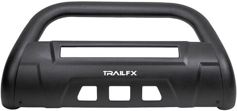 Bull Bar with Skid Plate for Toyota Tundra 2022-2025 Black Matte Titanium Powder Coated 3.5 Inch Diameter Steel Frame Mount TrailFX B1614T in Saudi Arabia