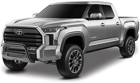 Bull Bar with Skid Plate for Toyota Tundra 2022-2025 Black Matte Titanium Powder Coated 3.5 Inch Diameter Steel Frame Mount TrailFX B1614T in Saudi Arabia