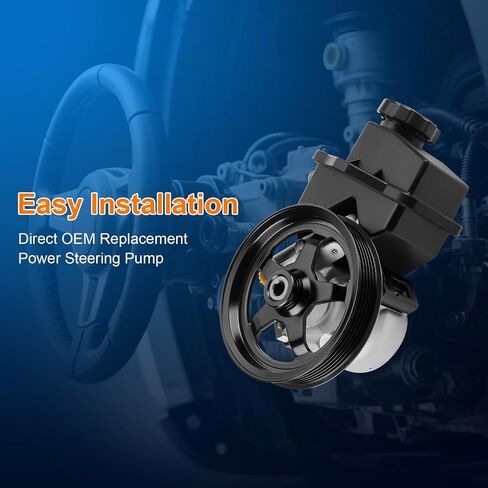 Power Steering Pump with Pulley and Reservoir Fits for Chevrolet Impala 2006-2011, Monte Carlo 2006 2007 3.5L 3.9L Replaces 88964571, 63139N, 15267585, 20-69989 Power Steering Asist Pump in Saudi Arabia