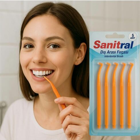 Interdental Brush Angle, Angled Dental Brush for Teeth Cleaning-Excellent Access Between Teeth Size -0.4 mm in Saudi Arabia