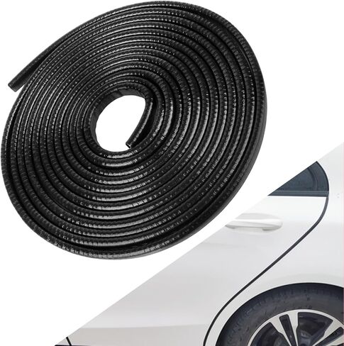 Car Door Edge Guards Black - 16.5Ft(5M) Car Door Protector Fits Most Vehicles,Provides Edge Trim and Paint Protection for Trucks,Suvs,Sedans,No Adhesive Required,Fade Resistant,Easy to Cut in Saudi Arabia