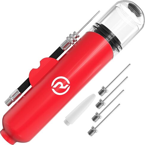 Ball Pump for Sports Balls - 5 Needles - Basketball Pump, Soccer Ball Pump - Air Pump for Balls, Volleyball, Football Accessories Equipment - Hand Pump for Inflatables - Never Lose Pin with Holder in Saudi Arabia