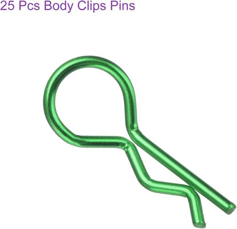 DMiotech 25Pcs Body Clips Bent RC Car Shell Clip Model Car R Pins Black Universal Shell Replacement Parts for 1/10 Scale RC Car in Saudi Arabia