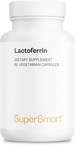 Supersmart - Lactoferrin Supplement (High Strength) - Whey Proteins Extract - Natural Glycoprotein | Non-GMO & Gluten Free - 60 Vegetarian Capsules in Saudi Arabia
