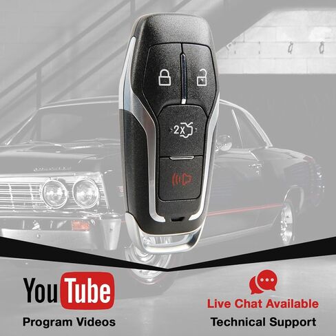 USARemote Key Fob Replacement for 2015 2016 2017 Ford Fusion Edge Explorer Mustang 4-Button Keyless Entry Remote Smart Key Prox M3N-A2C31243800 5926060 164-R8109 164-R8120 (2-Pack) in Saudi Arabia