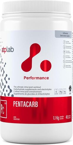 ATP LAB Pentacarb 1.1kg Powder 40-Servings - Unflavoured, Carbohydrate and Electrolyte, Energy and Endurance, Ideal for Post-Workout Recovery, Easy Mixing Formula for Active Lifestyles in Saudi Arabia