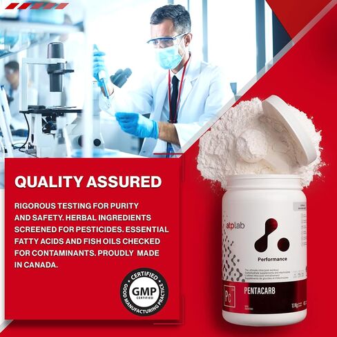 ATP LAB Pentacarb 1.1kg Powder 40-Servings - Unflavoured, Carbohydrate and Electrolyte, Energy and Endurance, Ideal for Post-Workout Recovery, Easy Mixing Formula for Active Lifestyles in Saudi Arabia