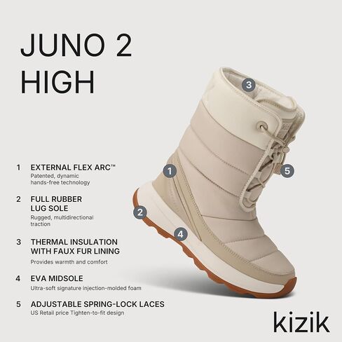 Kizik Womens Juno 2 High Hands-Free in Saudi Arabia