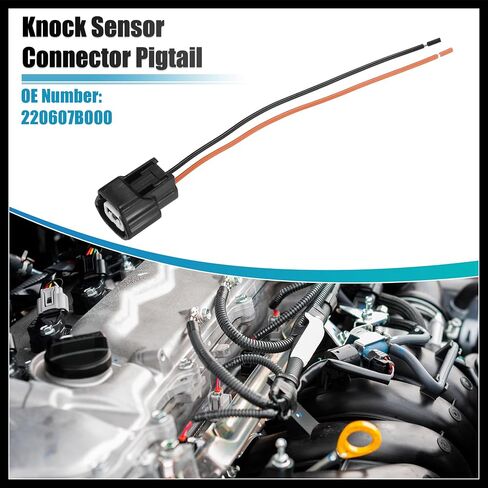 Knock Sensor Connector Pigtail No.220607B000 for Nissan Frontier 1994-2004 2pin Durable Material in Saudi Arabia