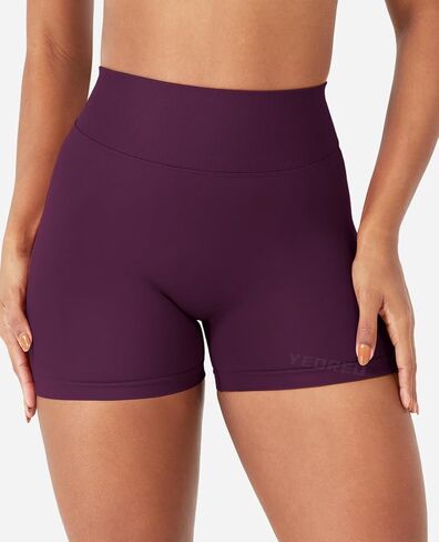 YEOREO SoftHue Workout Shorts for Women 3.6" Gym Impact Hidden Scrunch V Back Biker Shorts High Waisted Tummy Control Yoga in Saudi Arabia