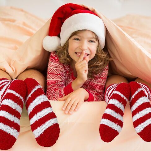 8 أزواج عيد الميلاد جوارب غامضة للنساء لينة عطلة النعال الجوارب رقيق شتاء دافئ عيد الميلاد تخزين ستوفير هدية in Saudi Arabia
