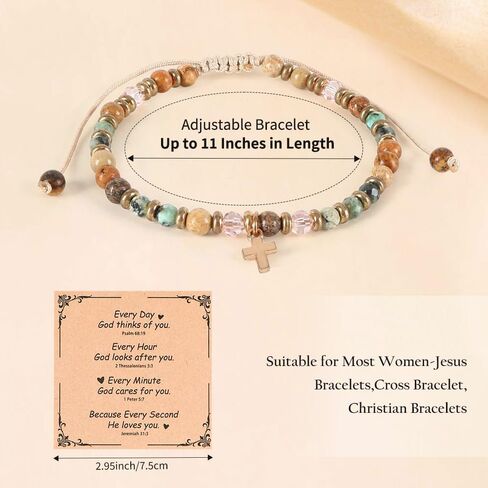 Cross Bracelet for Women Christian Gifts Jesus Bracelets Christian Bracelets Baptism Favors Catholic Gifts in Saudi Arabia