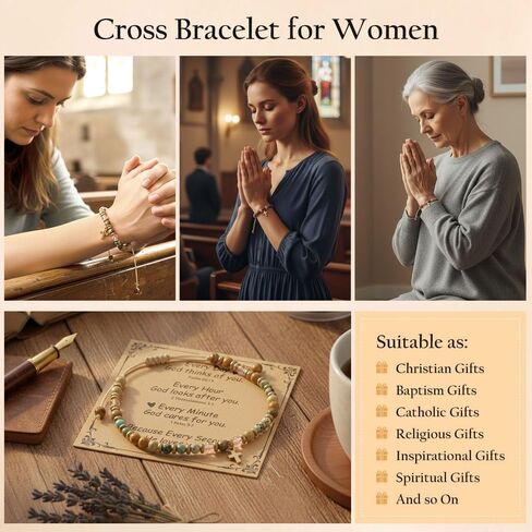 Cross Bracelet for Women Christian Gifts Jesus Bracelets Christian Bracelets Baptism Favors Catholic Gifts in Saudi Arabia