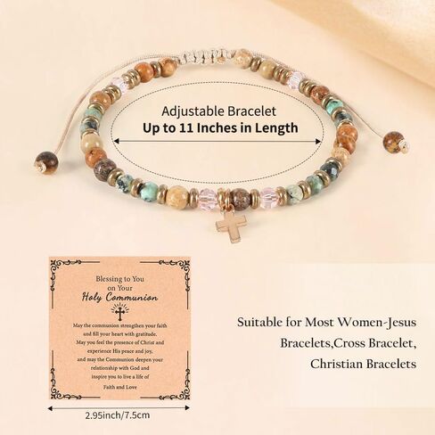 Cross Bracelet for Women Christian Gifts Jesus Bracelets Christian Bracelets Baptism Favors Catholic Gifts in Saudi Arabia