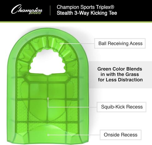Champion Sports Hevy Duty Football Kickoff Kicking Tee - High Visibility Orange - 1" in Kuwait
