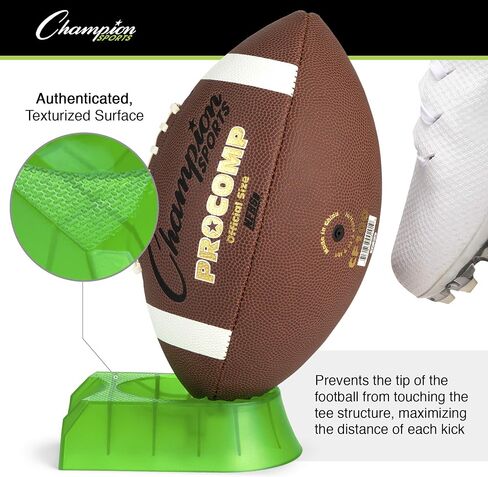 Champion Sports Hevy Duty Football Kickoff Kicking Tee - High Visibility Orange - 1" in Kuwait