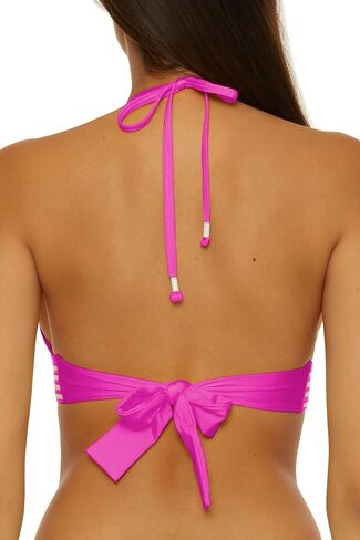 Trina Turk Women's Monaco Halter Bikini Top, Adjustable, Tie Back, Swimwear Separates in Saudi Arabia