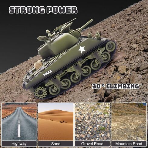 US-M1A2 RC Tank 1/18 Remote Control Tank That Shoots BBS, RC Tanks 23 Channel Full Function with Rotating Turret Lights, Sound, Smoke, RC Military Vehicles Toys for Kids & Adults in Saudi Arabia