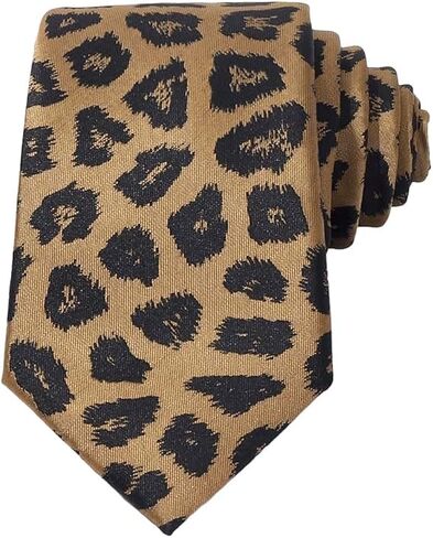 Classic Leopard Necktie for Men - Fashion Cheetah Print Tie for Business Wedding Party in Saudi Arabia