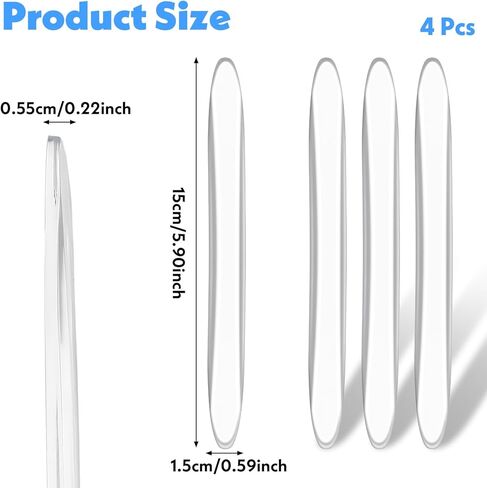 4Pcs Silicone Car Door Edge Guards, Anti-Collision Bumper Guard Protector Clear Strips Protector Universal Car Door Protectors Trim Molding for Sedans SUV Bumper Rearview Mirror (Transparent) in Kuwait