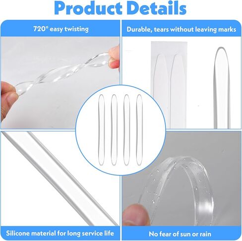 4Pcs Silicone Car Door Edge Guards, Anti-Collision Bumper Guard Protector Clear Strips Protector Universal Car Door Protectors Trim Molding for Sedans SUV Bumper Rearview Mirror (Transparent) in Kuwait