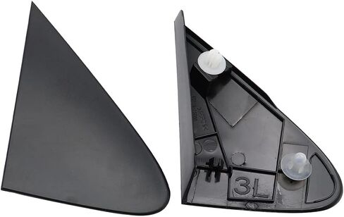 XQSMWF قطعتان من غطاء مرآة الرؤية الجانبية L&R غطاء حافة الزاوية متوافق مع Toyota Corolla 2008-2013 60118-12010 60117-12010 TT270L TT270R in Saudi Arabia
