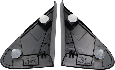XQSMWF قطعتان من غطاء مرآة الرؤية الجانبية L&R غطاء حافة الزاوية متوافق مع Toyota Corolla 2008-2013 60118-12010 60117-12010 TT270L TT270R in Saudi Arabia
