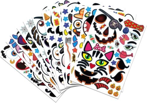 Christmas Stickers for Crafts Make Your Own Characters Mix and Match Sticker Christmas Make a Face Stickers Santa Stickers Christmas Tree Stickers Christmas Party Favors Stickers for Holiday 24 Sheets in Saudi Arabia