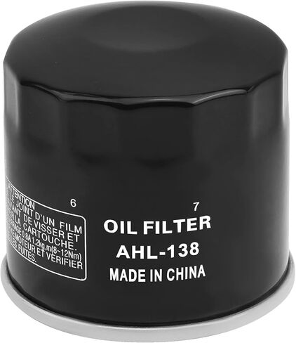 AHL Motorcycle Oil Filter 16510-61A30 Compatible with Suzuki 4 stroke DF 70 80 90 100 115 140 HP Outboard Engine, replace 16510-61A32, 16510-61A31 and Sierra 18-7896 in Saudi Arabia