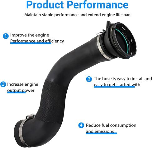 Turbo Intercooler Outlet Tube Fit for 2017-2019 Ford F-250 F-350 Super Duty 6.7L Powerstroke Replace # HC3Z-6F073-B HC3Z-6F073-A in Saudi Arabia