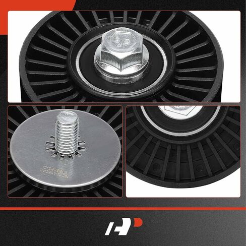 A-Premium Belt Idler Pulley Compatible with BMW 323i 2006-2007 2011, 325i 2006, 325xi 2006, 328i, 328i xDrive, 328xi, 330i, X5, 525i, 525xi, 528i, 528i xDrive, 528xi, 530i, 530xi, X3, 128i in Saudi Arabia