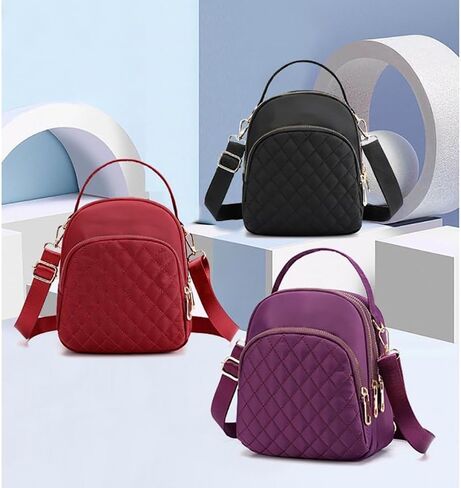 Women Small Backpack Purse Quilted Mini Daypack for Women Trendy Bookbag in Saudi Arabia